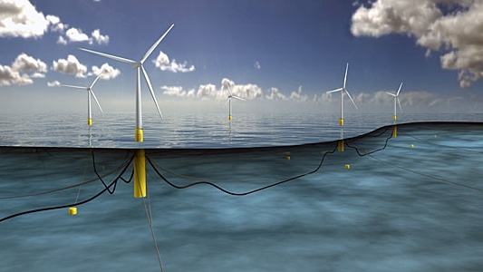 renewable energy floating wind farm