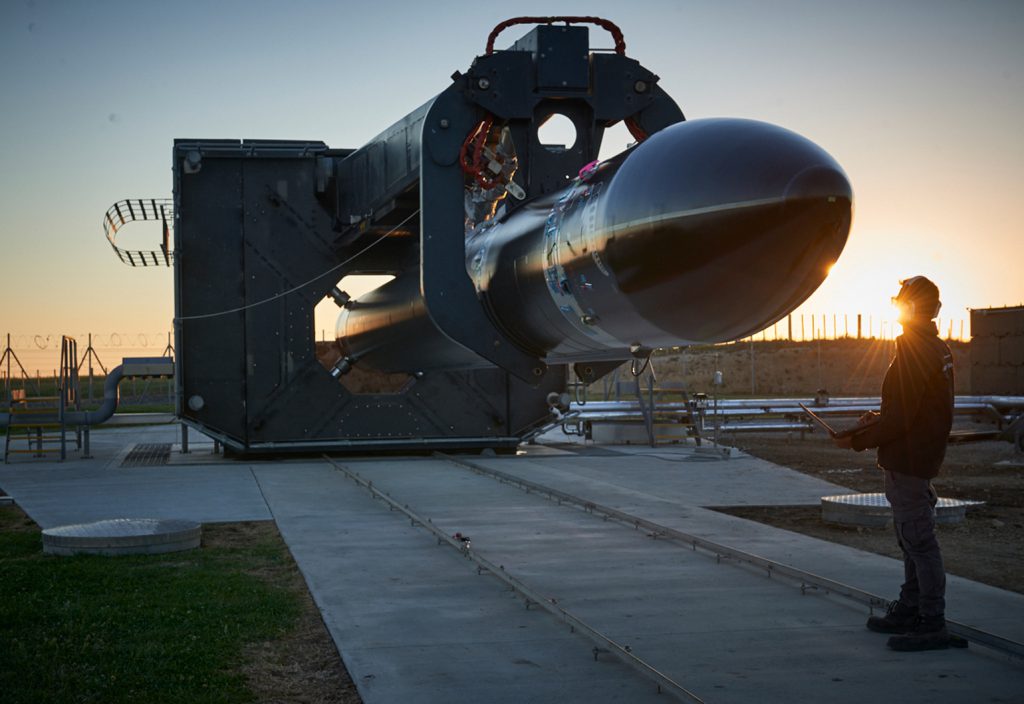 Space exploration startup Rocket Lab's Electron rocket.