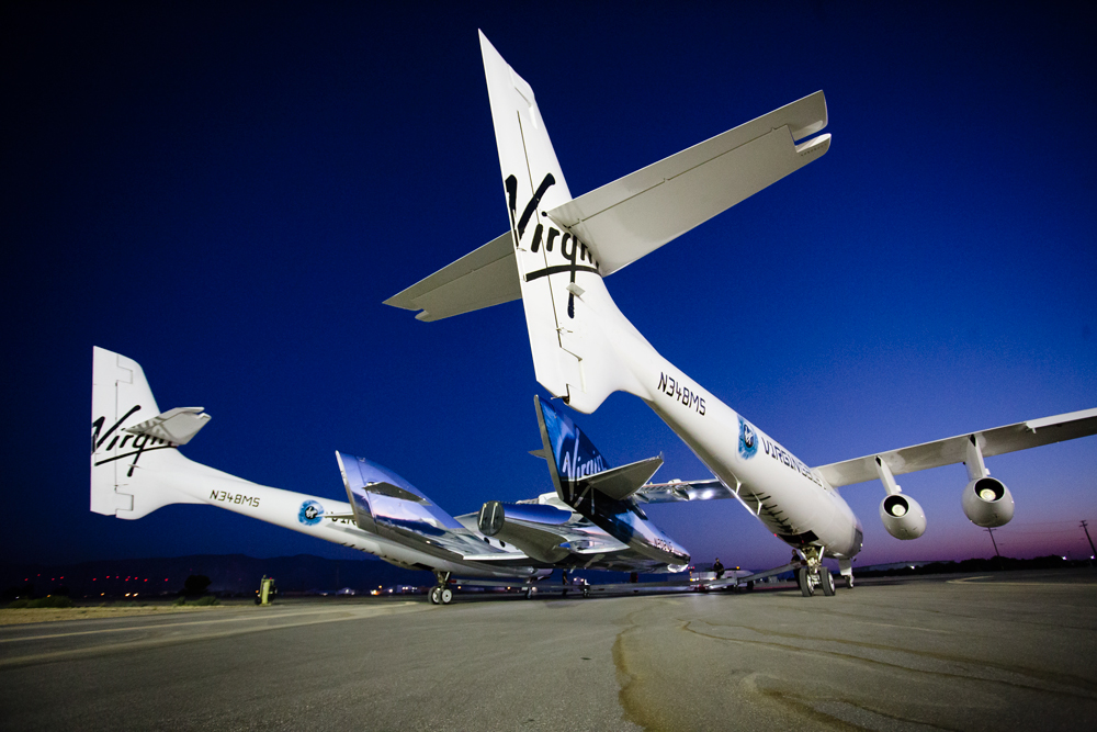 space travel SpaceShipTwo and White Knight