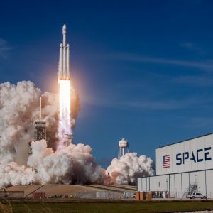 SpaceX Flacon Heavy rocket launch