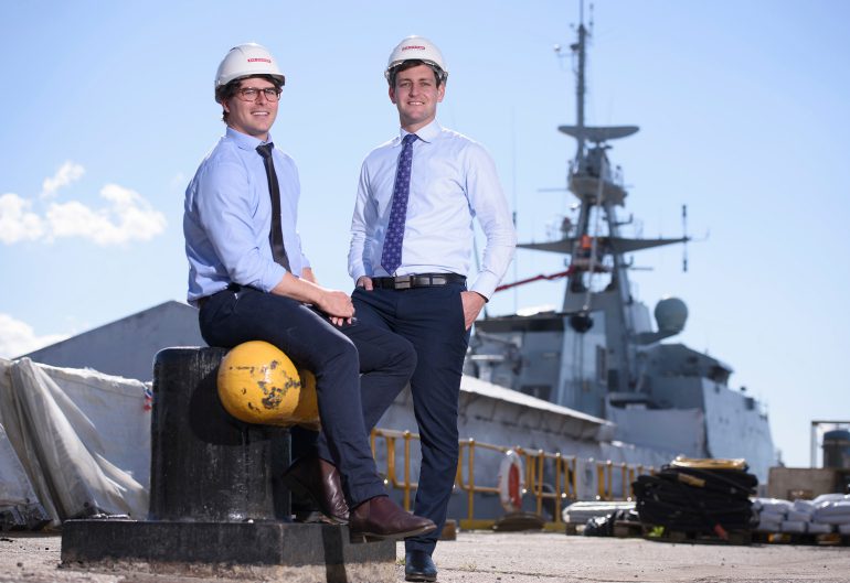 young engineers bringing Global Combat Ships to Australia